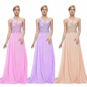 Chiffon Embellished One Shoulder Evening Gown (3 Colors)