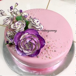 Pinky Purple Theme Hantaran Cake