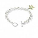 Ocean Starfish SWAROVSKI Elements Charms in 18K White Gold Plated