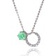 Kelvin Gems Premium Multiway Fancy Light Green Pendant Necklace