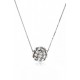 Kelvin Gems Glam Small Silver Diva Ball Pendant Necklace m/w SWAROVSKI Elements