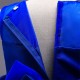 Pretty Beading Belted Sequin layered Sleeveless Chiffon Dress Blue