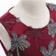 Embroidery Long Flower Girl Dress Maroon