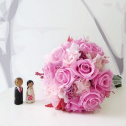 Pink Promises Preserved Bridal Bouquet