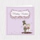 Wedding Couple Pastel Folded Cards - 100 pcs (3 Colors)
