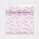 Pastel Lace Folded Cards - 100 pcs (3 Colors)