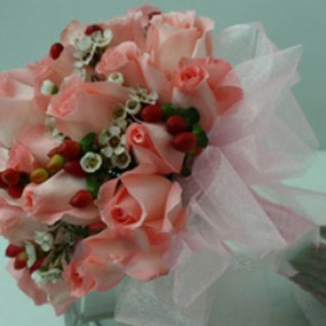 Summerpots Bridal Bouquet - Peach Hope