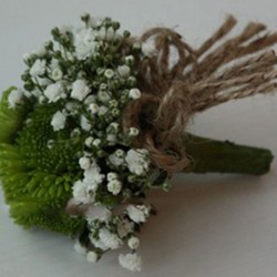 Summerpots Bridal Corsage & Boutonniere - Fairy Green