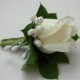 Summerpots Bridal Corsage & Boutonniere - Classic White