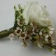 Summerpots Bridal Corsage & Boutonniere - Cream Elegance