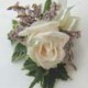 Summerpots Bridal Corsage & Boutonniere - Cream Lavender